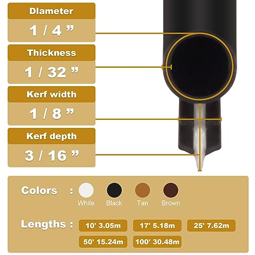 Window Weatherstrip Seal 1/4" Bulb Bubble Kerf Mount Gasket (25', Black) - color: Black, size: 25 Feet