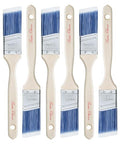 Bates 1.5-Inch Paint Brushes, 6 Pack - Treated Wood Handle, Stain & Wall Brushes, Furniture Paint Brush - color: Wood Handle Angle, size: 6 Pack, 1.5"