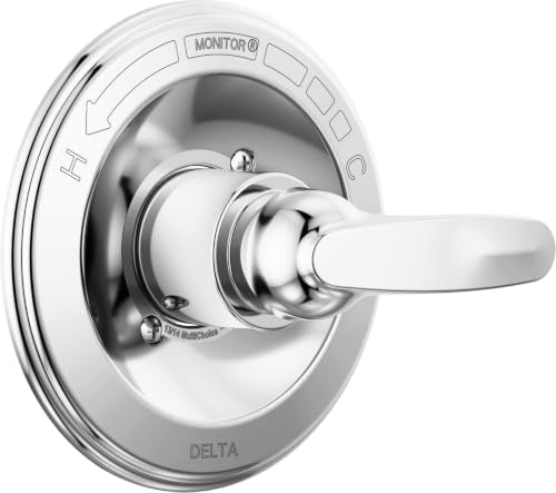 Delta Foundations 13 Series Single-Function Valve Trim Kit, Chrome Handle Set for Shower Faucet System, Chrome BT13010 (Valve Not Included) - color: Chrome