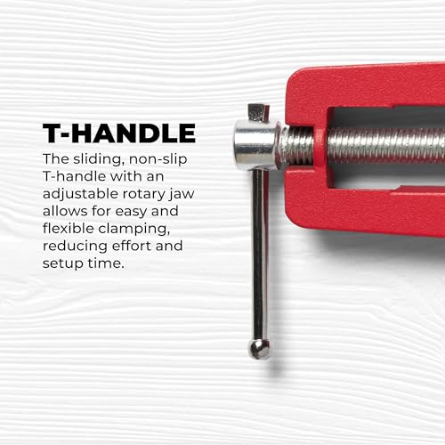 BUILDSOMETHING Right Angle Wood Clamp - Home Improvement Hand Tool - Premium Clamp Set with 45 Degree Cutting Guide Slot - 2 Pack