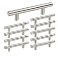 homdiy 10Pack 4.5in Cabinet Handles Brushed Nickel Cabinet Pulls for Kitchen Cabinets - color: Brushed Nickel, size: 4-1/2in hole centers