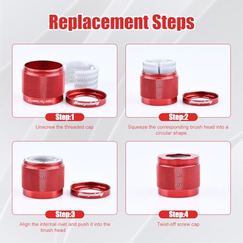 1/2" & 3/4" Copper Pipe Cleaner for Drill - Quick Rust Removal - color: 2Pcs-Aluminum Alloy