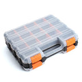 Double Side Small Parts Organizer Hardware Storage for Screws Nuts - size: 34 Compartments