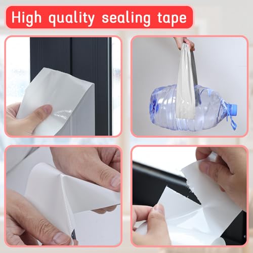 Window Sealing Tape, Window AC Insulation Tape, White 3 Inch x 65 FT - color: White, size: 3 Inch x 65 FT