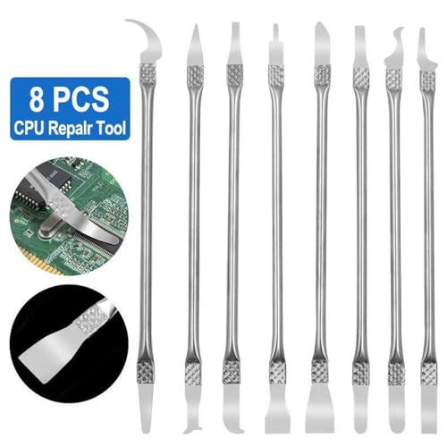 14 Pcs Stainless Steel Dual Ends Crowbar Dual-Ends Small Spudger Pry Opening Repair Tools Kit for Professional Repair Kit Suitable for Phones Laptops Tablets Smartwatches Digital Appliances