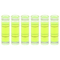 HARFINGTON 6pcs Small Cylindrical Bubble Level Vials 10x35mm PMMA Mini Horizontal Bubble Spirit Level Measuring Layout Tools for RV TV Picture Frame Hanging Tool Leveler - size: 10x35mm