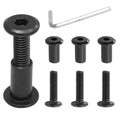 Biaungdo M6x20mm Black Hex Drive Socket Cap Bolt, 15 Sets - color: Black, size: M6x20mm