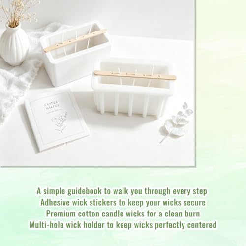 Ksedcon Electric Wax Melting Pot for Candle Making with Pouring Spout - size: wax melting pot kit 6pcs