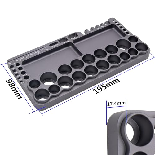 ShareGoo Alumium RC Car Tools Storage Rack Screwdriver Holder Organizers Stand Holder for RC Car Truck Quadcopters