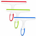 Shower Squeegee for Glass Doors, 3pcs Bathroom Squeegee for Shower Glass - color: 3pcs-blue/Green/Red