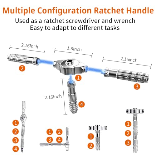 40 in 1 Magnetic Ratchet Screwdriver Set, Multi Bit DIY Magnetic Screwdriver Set with Detachable Ratchet Handle, Portable Precision Repair Tool Kit for Furniture, Electronics, Bicycle New Tools 2026 - size: 2026 New 40 in 1 Screwdriver Set