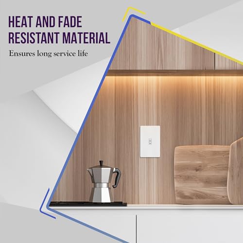 ENERLITES Toggle Light Switch with Screwless Wall Plate, Single Pole, White - color: White, size: Switch with Screwless Wall Plate