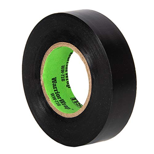 WarriorWrap General 3/4 in. x 60 ft. 7 mil Vinyl Electrical Tape, Black