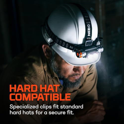 NEBO Transcend 3K Headlamp | 3000 Lumen, 5 Light Modes, USB-C Rechargeable, Waterproof, Magnetic, Detachable Light, Hat Clips, and Hard Hat Compatible, Outdoor, Mechanic, Construction Work - style: 3000 Lumens