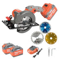 20V Mini Circular Saw Cordless,4-1/2" Compact Wireless Circular Saw 6.0Ah Battery, Fast Charger,6700 RPM, Max Cutting Depth 1-11/16"(90°), 1-1/8"(45°) with 3 Blades