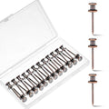 Watersay 50 Pcs Double Headed Picture Hanging Nails, Red Bronze, Gongzi - color: Red Bronze, style: Gongzi