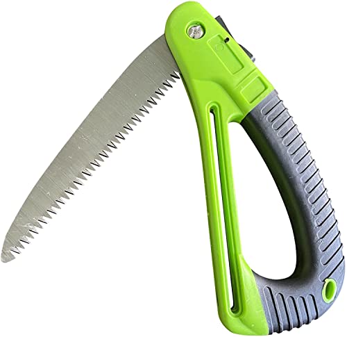 GARDEN GURU Folding Pruner Saw with Ergonomic Handle & Safety Lock – Non Slip – Rust Resistant Hardened Steel – Professional Grade Sawtooth Blade – for Pruning Trimming Camping Clearing (2 Pack) - size: 2 Pack