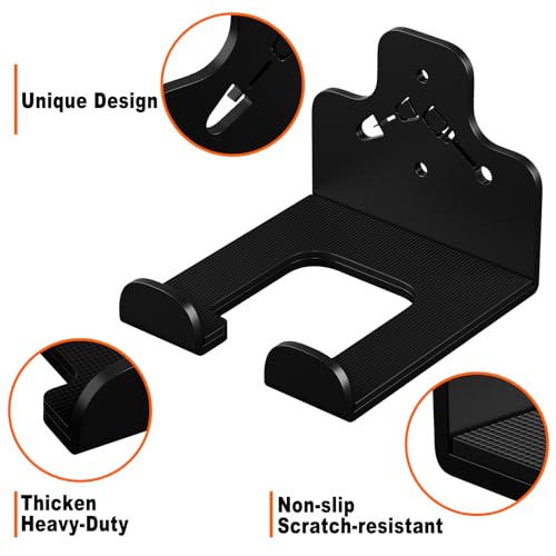 Garage Organizer Trimmer Rack Wall Mount, Weedeater Hanger, Black, 4 Pack - color: Black 4 Packs