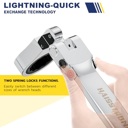 haisstronica 24 in 1 Flex-Head Ratcheting Wrench Set, Metric and SAE - size: Metric&SAE-24 in 1