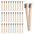 32 Pack Stainless Steel Wire Scratch Brush Set, 7.8 Inch Small Wire Brush with Beech Wood Handle for Rust, Paint, Dirt Removal on Metal and Hard Surfaces