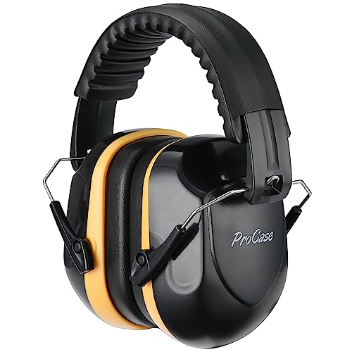 ProCase Hearing Protection Ear Muffs SNR 33dB, Noise Cancelling Headphones - color: 1 - Orange