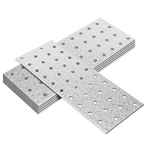 GBGS 6 Pack Flat Tie Plate, 8-1/8" L x 3" W,Wood Beam Splice Repair Bracket