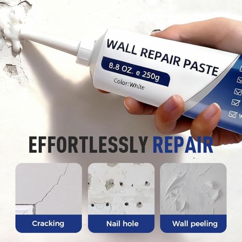 2PCS Drywall Repair Kit with Scraper, Wall Repair Paste Tube Kit with Scraper, Quick Drying Wall Mending Agent for Holes & Cracks, Multi-Functional Drywall Patch Paste Repair Kits for Home DIY