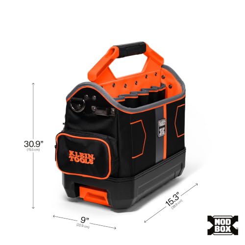 Klein Tools 62202MB MODbox Tool Tote, Part of the MODbox Mobile Workstation, 33 Pockets, Ample Tool Storage, Zipper Pocket for Small Items - size: Tool Tote