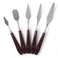 5-Piece Stainless Steel Palette Knife Set | Oil, Acrylic, Watercolor Painting, Cake Decorating, Art & Mixing Tools, Texture Creation