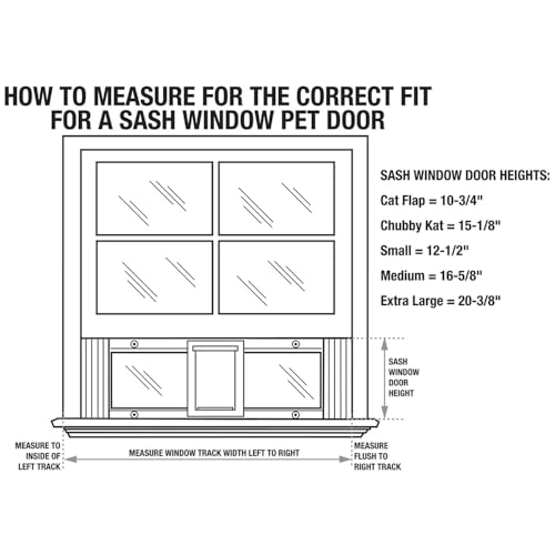 Ideal Pet Products Aluminum Sash Window Pet Door - size: 10-1/2" x 15" Large Flap Size, style: Window Width: 33" - 38"