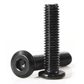 M8 x 30mm 20Pcs Flat Head Hex Socket Cap Screws, 304 Stainless Steel 18-8, Black Zinc Plated, Connection Furniture Bolts, Full Thread - size: M8 x 30mm(20PCS)