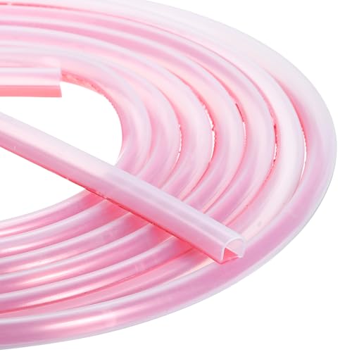 uxcell Weather Stripping Door Seal, 20 ft Self-Adhesive D-Shape Seal Strip Silicone Insulation Window Gap Filler for Door Frame Sealing Gap (3/8" W x 3/8" T, Clear) - size: 20 ft x 3/8" x 3/8"