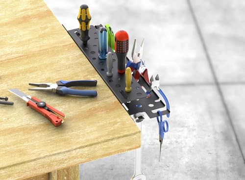Wall Mount Hand Tool Organizer, 17 inch Metal Screwdriver Holder