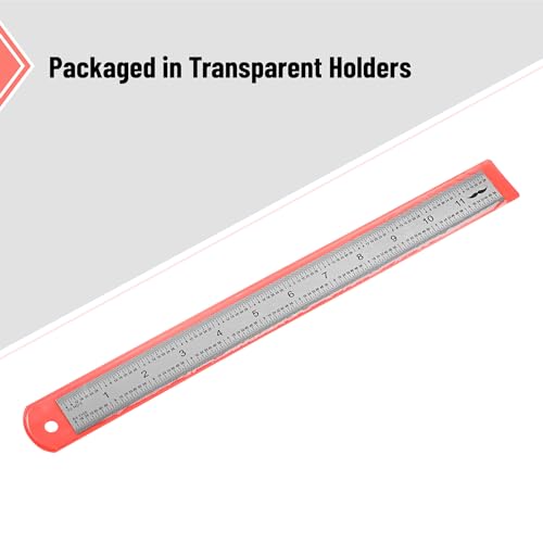 Mr. Pen- Machinist Ruler, 12 Inch, Stainless Steel Imperial - style: 12 inch