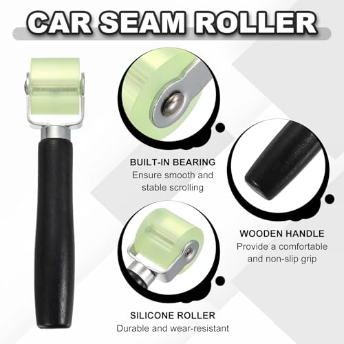 HARFINGTON 2pcs Car Seam Roller Automotive Audio Sound Deadening Roller - color: Green, size: 30mm/1.2"