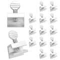 "Nuk3y Sliding Window Security Locks (Aluminum, 15 Pack)" - color: Aluminum, size: 15 Pack