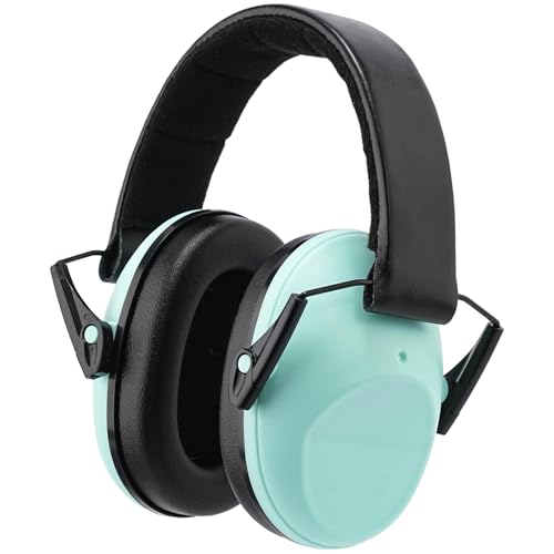 Kids Noise Canceling Earmuffs, 25-30dB Noise Reduction Ear Protection, Adjustable Headband Concert Fireworks, Autism - color: Light Blue