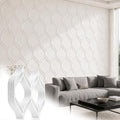 Yalikop 6 Pcs 3D 12 Inch Wall Panels Premade Wainscoting Kit, Symmetrical - color: Symmetrical
