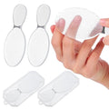 2 Pcs Nano Foot File Glass Nail File Foot Scrubber Callus Remover Rough and Smooth Sides Professional Pedicure Tools at Home Heel Scraper for Dead Skin Removal Cracking Wet and Dry Feet