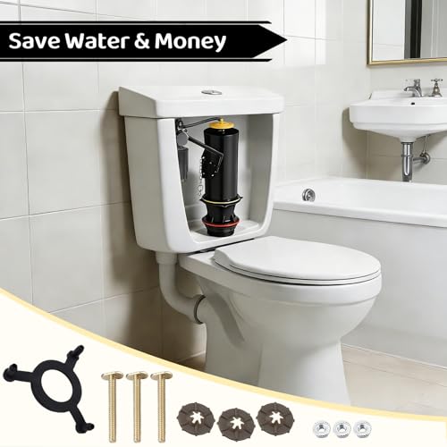 Toilet Flush Valve Kit Compatible with Kohler K-1117210 1.28 GPF, Replaces GP51487 Tank Bolt, Complete Toilet Repair Kit with Bolts Gaskets Hardware