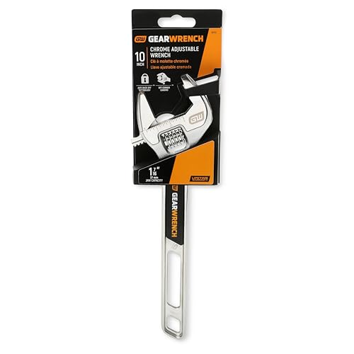 GEARWRENCH 10" Chrome Adjustable Wrench | 89753 - style: 10-inch
