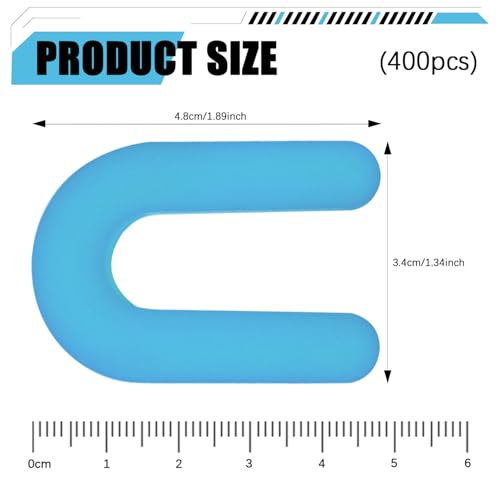 200 Horseshoe Tile Spacers, 1/16-Inch U-Shaped Plastic Spacers for Tile Leveling System Floor Wall Tile Installation - size: 1/16"-200 Pcs