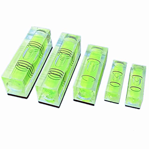 5Pcs Magnetic Small Bubble Level Set 29mm/40mm/52mm Multi-sizes Square Spirit Levels Measuring Tools
