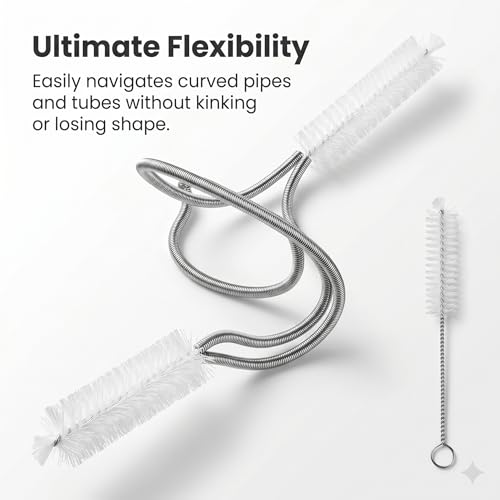 Flexible Drain Clog Remover Brush Single Head Extended Reach Cleaning Tool for Bathroom Kitchen and Sink Drains White - color: White, size: Medium