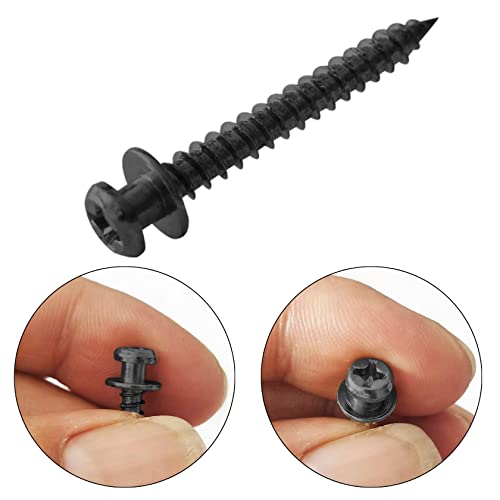 35Pcs Heavy Duty Bear Claw Hanging Screws Upto 30Lbs in Drywall/Wood Studs - size: Black Zinc