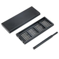 Precision Screwdriver Kit with Push-to-Open Aluminum Alloy Magnetic Case, 24 Bits for Phone, Computer, Watch, Glasses Repair, Professional Electronics Tool Set