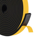 Weather Stripping Door Seal, 1x1/4in Foam Tape, Blocks Drafts, Dust - color: Black, size: 1 In x 1/4 In x 33Ft