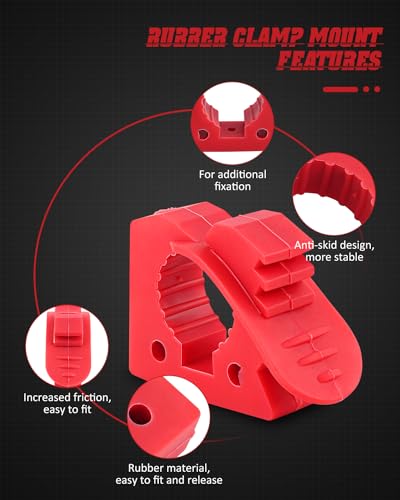Overlanding Shovel Holder for Home, Off-road vehicle - size: 4 Pack Red