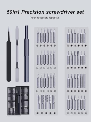AXTH 50-in-1 Precision Screwdriver Set, Professional Small Repair Tool - style: 50in1