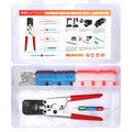 JRready ST6488-20-100 Heat Shrink Butt Splice Connectors 100 Sets 26-20AWG Butt Crimp Splices with PVDF Tubes Waterproof Environmental Splice Connectors with ACT-232 Crimp Tool G411 Go-No Go Gauge - color: 20#Red-100Sets